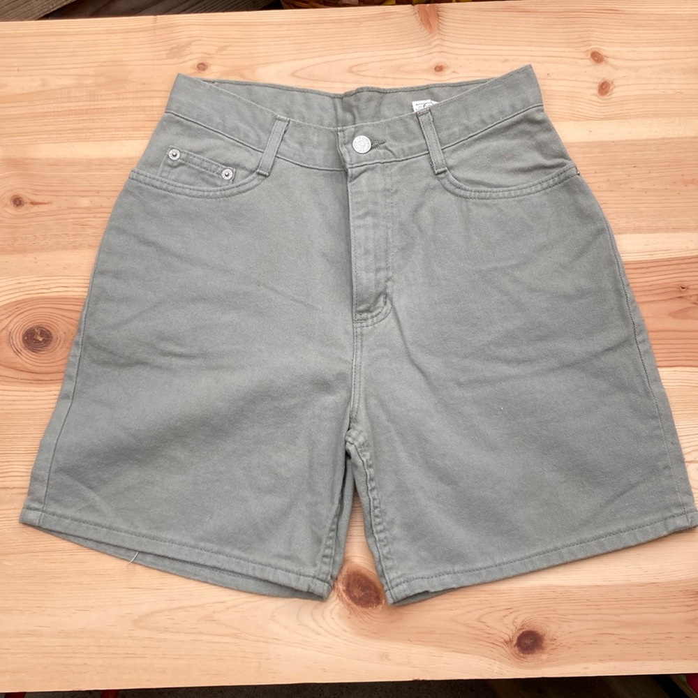 Vintage Faded Glory Women's High Waist Shorts - Gray